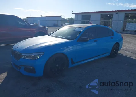 2017 BMW 750 I z USA, uszkodzony, nr VIN WBA7F0C34HGM22159